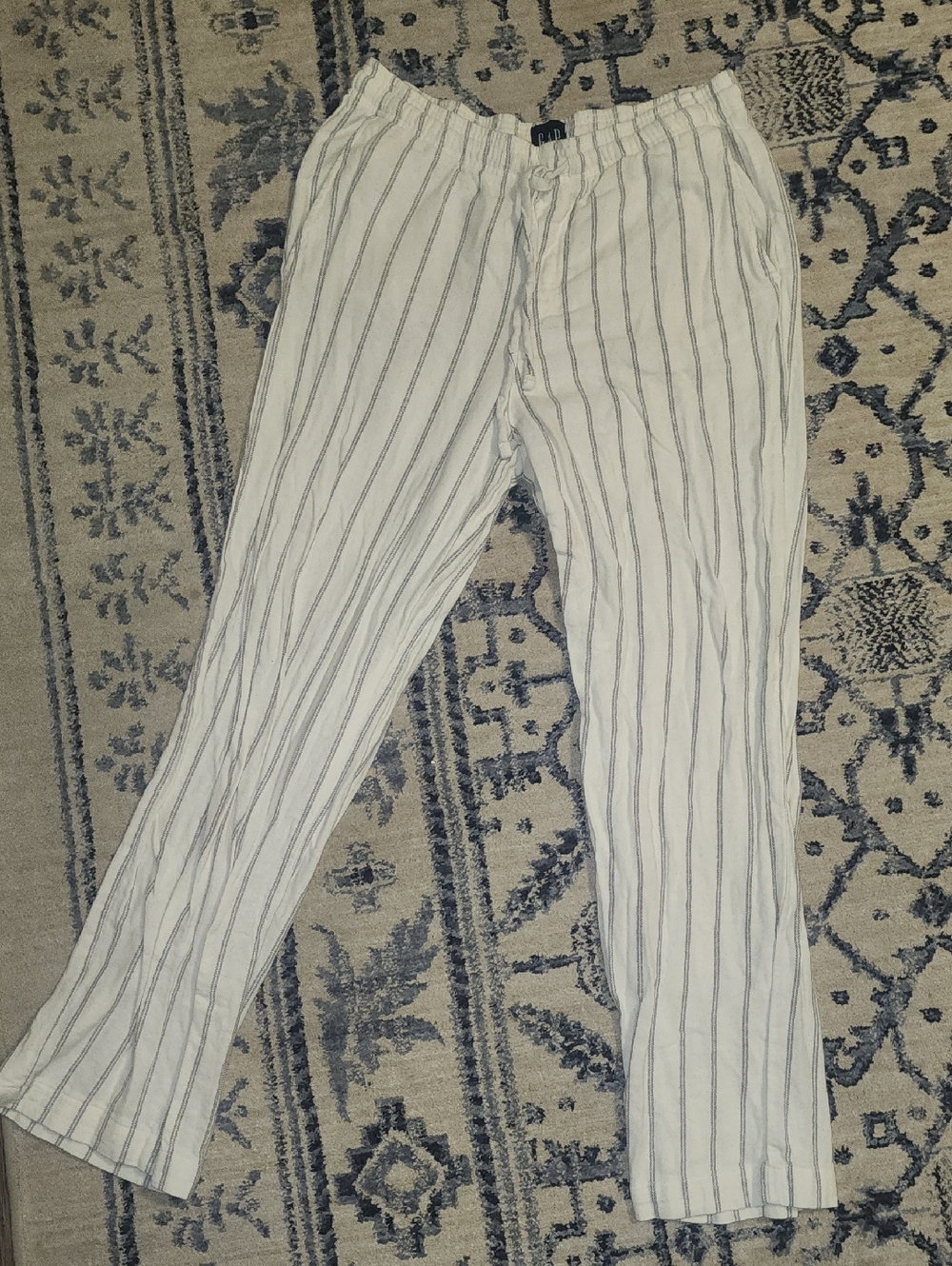 NWOT GAP Cotton Stripe Drawsting Pajama Lounge Pants Medium